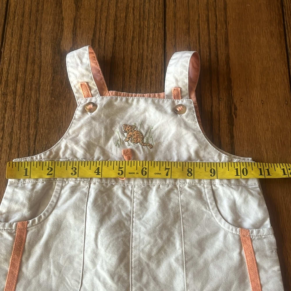 Jack and Jane Cream and Orange Overalls - Picture 3 of 8